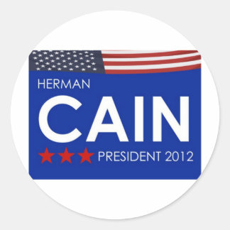 Herman Cain 2012 Runder Aufkleber