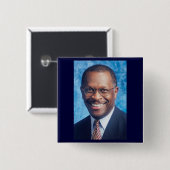 Herman Cain Button (Vorne & Hinten)