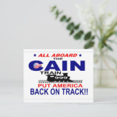 Herman Cain Postkarte (Stehend Vorderseite)