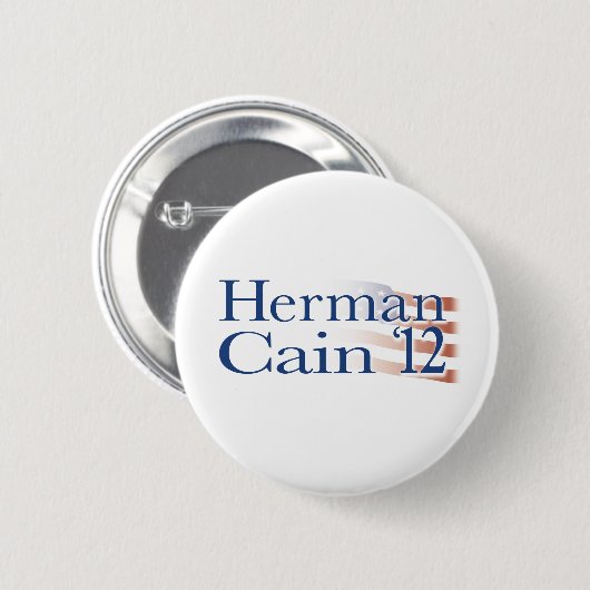 Herman Kain 2012 Button (Vorne & Hinten)