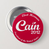 Herman Kain für Knopf R Präsidenten-2012 "Geist" Button (Vorne & Hinten)
