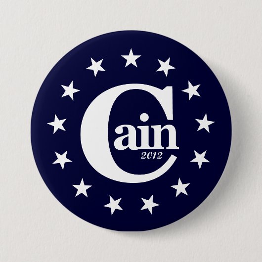 Herman Kain für Präsidenten 2012 3" Button (Vorderseite)