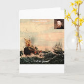 Herman Melville Call Me Ishmael Quote Karte (Gelbe Blume)