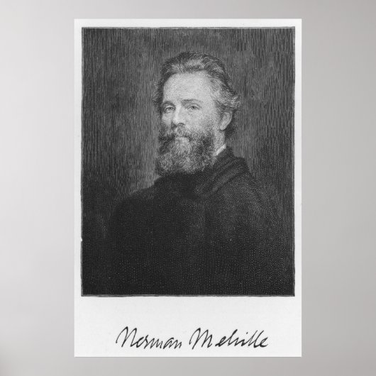 Herman Melville Large Art Print Poster (Vorne)