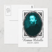 Herman Melville Postkarte (Vorne/Hinten)