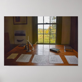 Herman Melville's Window, Massachusetts Poster