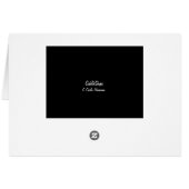 Herman sagt "HELLO" Black & White Grußkarte (Rückseite Horizontal)