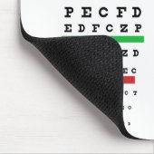 Herman Snellen Eye Chart schätzt Visuelle Aktivitä Mousepad (Ecke)