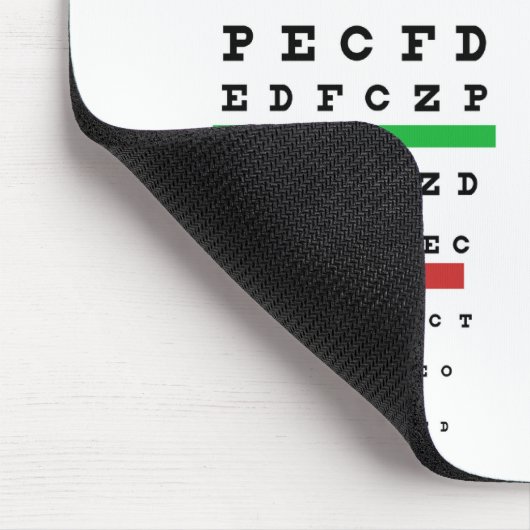 Herman Snellen Eye Chart schätzt Visuelle Aktivitä Mousepad (Ecke)
