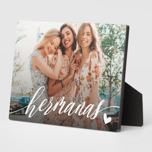 Hermanas Script Spanish Sisters Foto Fotoplatte (Seite)