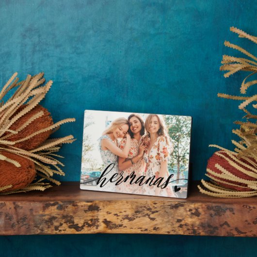 Hermanas Script Spanish Sisters Foto Fotoplatte (Seite)