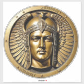 HERMANN, der deutsche Kriegsheld General Arminius Aufkleber (Blatt)