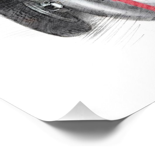 Hermann Lang Poster (Ecke)