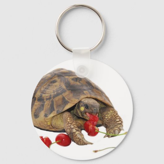 Hermann Tortoise und Strawberries Schlüsselanhänger (Vorderseite)