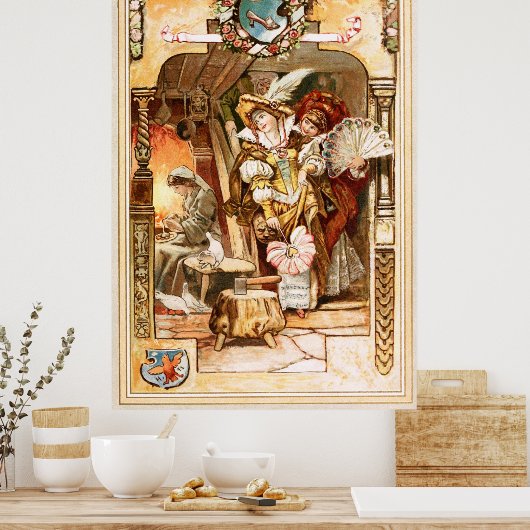 Hermann Vogel - Aschenputtel Poster (Küche)