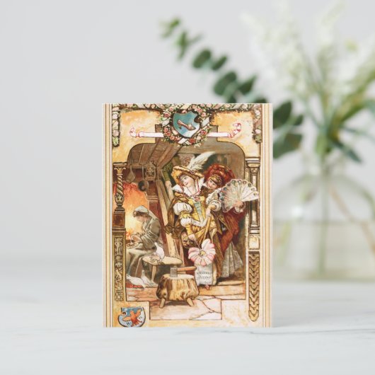 Hermann Vogel - Aschenputtel Postkarte (Stehend Vorderseite)