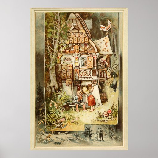 Hermann Vogel - Hansel und Grethel Poster (Vorne)