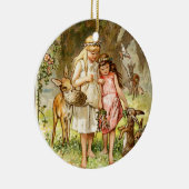 Hermann Vogel - Schnee-Weiß und Rosen-Rot Keramikornament (Rechts)