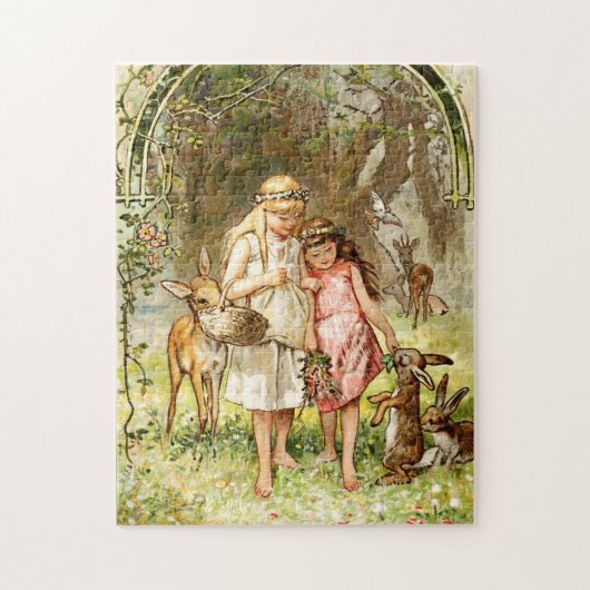 Hermann Vogel - Schnee-Weiß und Rosen-Rot Puzzle (Vertikal)