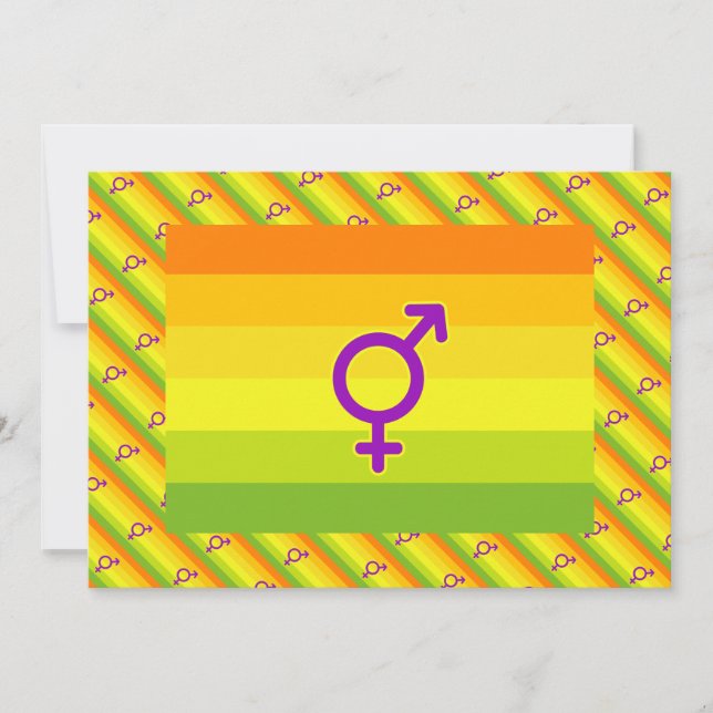 HERMAPHRODITE PRIDE FLAG (Vorderseite)