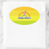 HERMAPHRODITE RAINBOW OVALER AUFKLEBER (Tasche)
