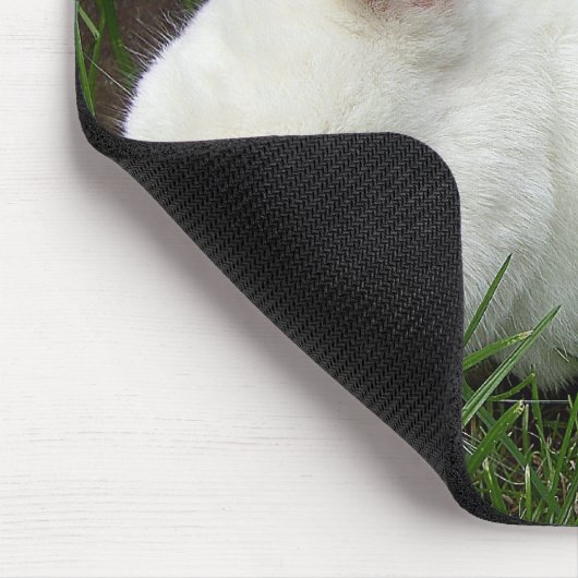 Hermelinkaninchen Mousepad (Ecke)