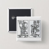 Hermensul oder Irmensul (verlassen) und Crodon Button (Vorne & Hinten)
