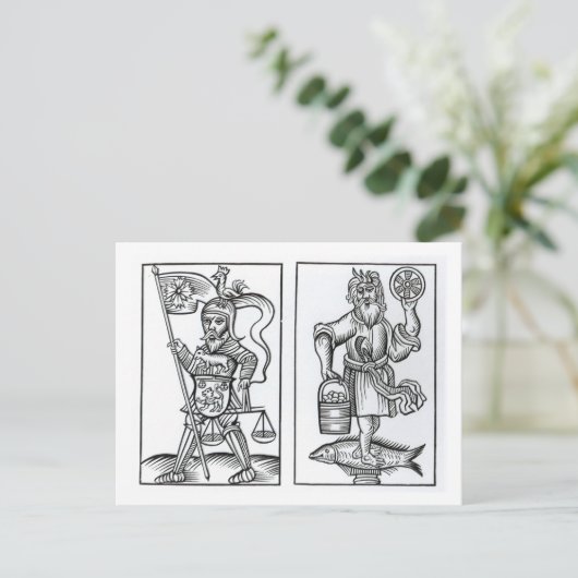 Hermensul oder Irmensul (verlassen) und Crodon (re Postkarte (Stehend Vorderseite)