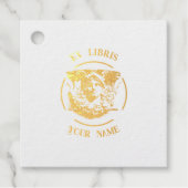 Hermes antiker Gott ex libris Geschenkanhänger (Vorderseite)