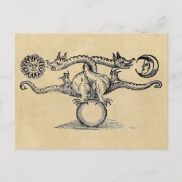 Hermes Bird Alchemy Postkarte