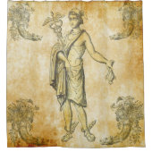 Hermes-Bote der Götter Duschvorhang (Vorderseite)