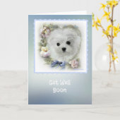 Hermes, die Malteser Grußkarte "Get Well" Karte (Gelbe Blume)