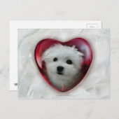 Hermes die Malteser Valentinenkarte Feiertagspostkarte (Vorne/Hinten)