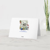 Hermes die maltesische Weihnachtskarte Feiertagskarte (Rückseite)