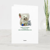 Hermes die maltesische Weihnachtskarte Feiertagskarte (Rückseite)