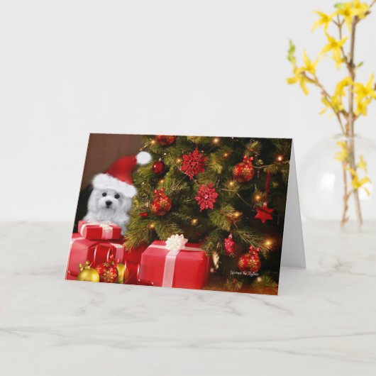 Hermes die maltesische Weihnachtskarte Karte (Gelbe Blume)