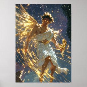 Hermes, Gesandter der Götter - Göttliche Geschwind Poster