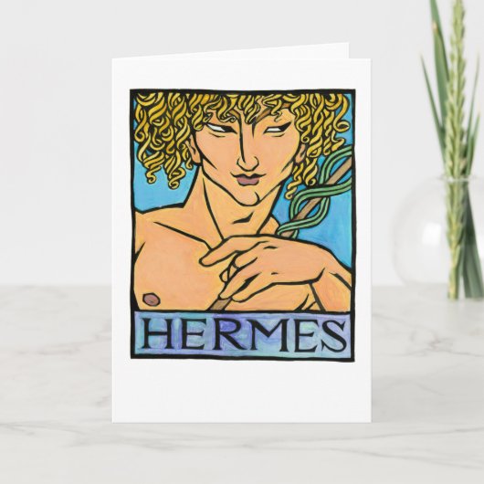Hermes-Gruß-Karte Karte (Vorderseite)