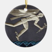 Hermes - Herald of the Greece Gods in NYC Keramik Ornament (Vorne)
