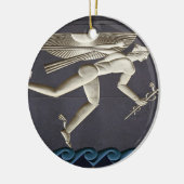 Hermes - Herald of the Greece Gods in NYC Keramik Ornament (Links)