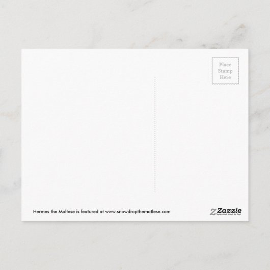 Hermes, Malteser Postkarte (Rückseite)