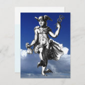 Hermes Mercury Alchemist Postkarte (Vorne/Hinten)