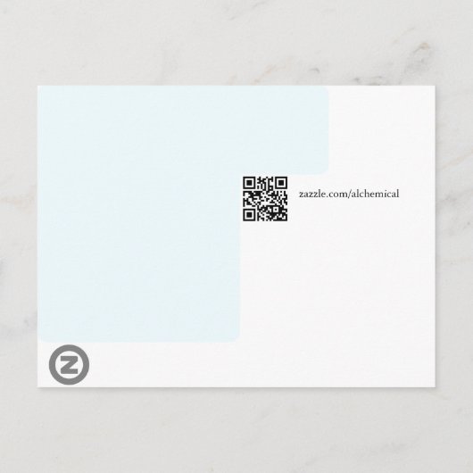 Hermes Mercury Alchemist Postkarte (Rückseite)