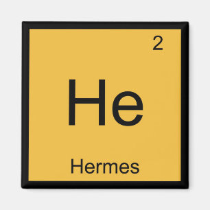 Hermes Name Chemie Element Periodensystem Magnet