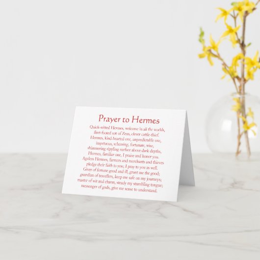 Hermes Notecard Karte (Gelbe Blume)