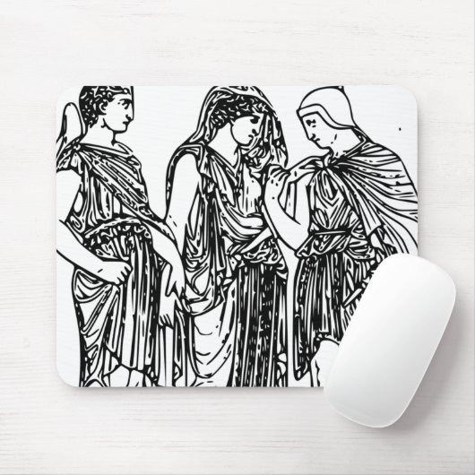 Hermes, Orpheus und Eurydice Mousepad (Mit Mouse)