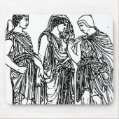 Hermes, Orpheus und Eurydice Mousepad (Vorne)