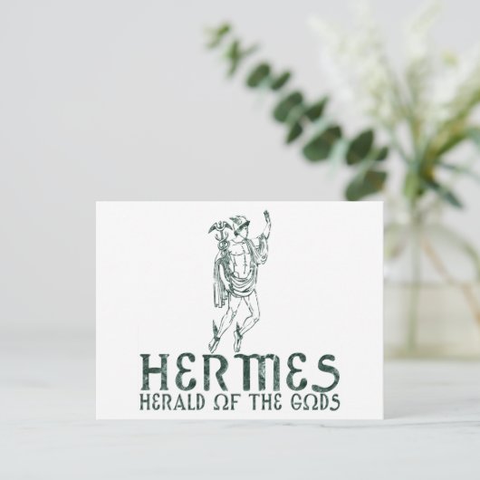 Hermes Postkarte (Stehend Vorderseite)