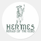 Hermes Runder Aufkleber (Vorderseite)
