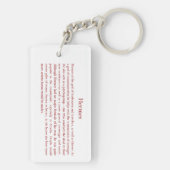 Hermes Schlüsselanhänger (Rückseite)